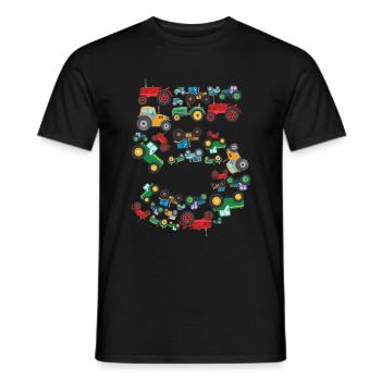 Traktorliebhaber Lustiges Traktorgeschenk - Männer T-Shirt - Schwarz - Vorne - AI Model Male 178 light (178cm)