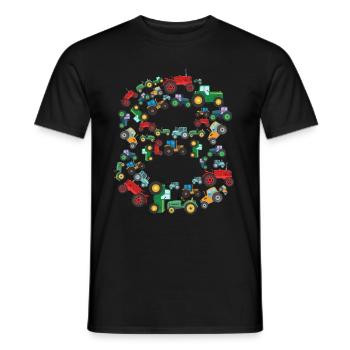Traktorliebhaber Lustiges Traktorgeschenk - Männer T-Shirt - Schwarz - Vorne - AI Model Male 178 light (178cm)