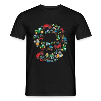 Traktorliebhaber Lustiges Traktorgeschenk - Männer T-Shirt - Schwarz - Vorne - AI Model Male 178 light (178cm)