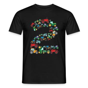 Traktorliebhaber Lustiges Traktorgeschenk - Männer T-Shirt - Schwarz - Vorne - AI Model Male 178 light (178cm)