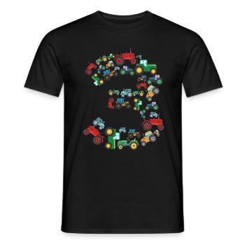 Traktorliebhaber Lustiges Traktorgeschenk - Männer T-Shirt - Schwarz - Vorne - AI Model Male 178 light (178cm)