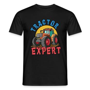 Traktorliebhaber Lustiges Traktorgeschenk - Männer T-Shirt - Schwarz - Vorne - AI Model Male 178 light (178cm)