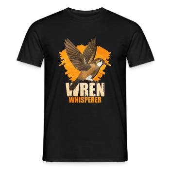 Troglodyte oiseau - T-shirt homme - noir - Devant - AI Model Male 178 light (178cm)