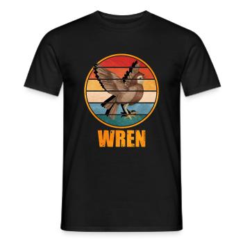 Troglodyte oiseau - T-shirt homme - noir - Devant - AI Model Male 178 light (178cm)
