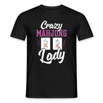 Cadeau pour les fans de Mahjong - T-shirt homme - noir - Devant - AI Model Male 178 light (178cm)