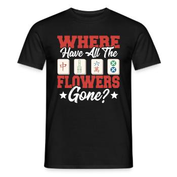 Cadeau pour les fans de Mahjong - T-shirt homme - noir - Devant - AI Model Male 178 light (178cm)