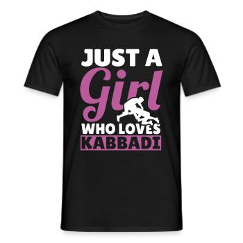 Gift for Kabaddi Lovers - Men's T-Shirt - black - Front - AI Model Male 178 light (178cm)