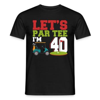 Geschenk für Minigolfspieler - Männer T-Shirt - Schwarz - Vorne - AI Model Male 178 light (178cm)