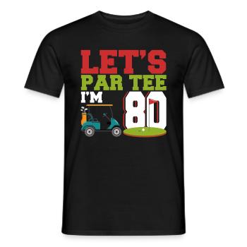 Geschenk für Minigolfspieler - Männer T-Shirt - Schwarz - Vorne - AI Model Male 178 light (178cm)