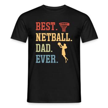 Cadeau de joueur de netball Love Netball - T-shirt homme - noir - Devant - AI Model Male 178 light (178cm)