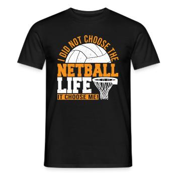 Cadeau de joueur de netball Love Netball - T-shirt homme - noir - Devant - AI Model Male 178 light (178cm)