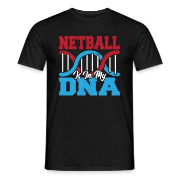 Cadeau de joueur de netball Love Netball - T-shirt homme - noir - Devant - AI Model Male 178 light (178cm)
