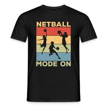 Cadeau de joueur de netball Love Netball - T-shirt homme - noir - Devant - AI Model Male 178 light (178cm)