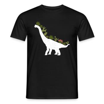 Brachiosaurus Dinosaur Gift - Men's T-Shirt - black - Front - AI Model Male 178 light (178cm)