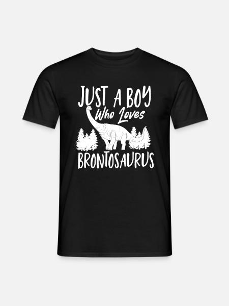 Brontosaurus Dino Gift - Men's T-Shirt - black