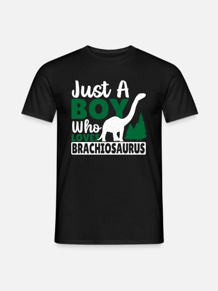 Brachiosaurus Dinosaur Gift - Men's T-Shirt - black