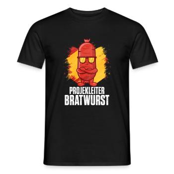 Bratwurst als Geschenk - Männer T-Shirt - Schwarz - Vorne - AI Model Male 178 light (178cm)
