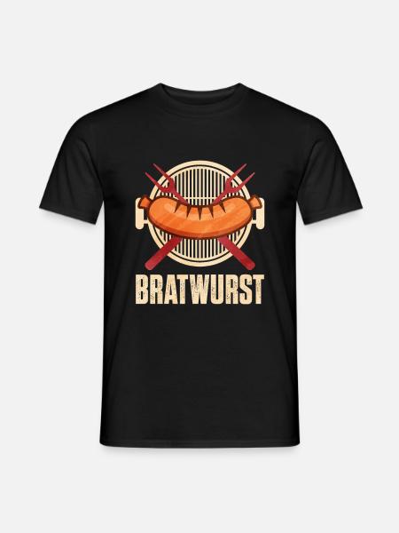 Bratwurst as a gift - Men's T-Shirt - black