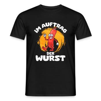 Bratwurst en cadeau - T-shirt homme - noir - Devant - AI Model Male 178 light (178cm)