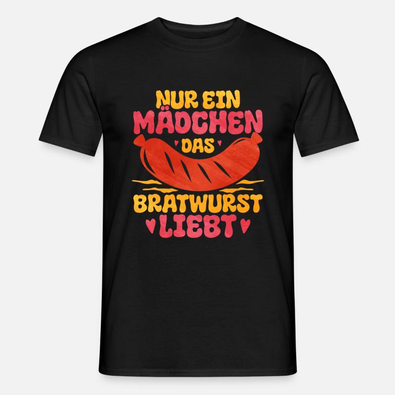 Bratwurst as a gift - Men's T-Shirt - black