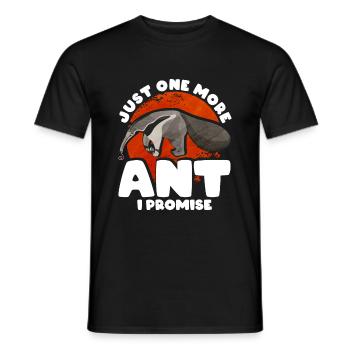Dear Anteater Gift - Men's T-Shirt - black - Front - AI Model Male 178 light (178cm)