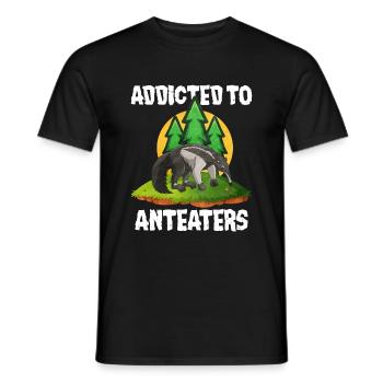 Dear Anteater Gift - Men's T-Shirt - black - Front - AI Model Male 178 light (178cm)