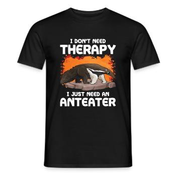 Dear Anteater Gift - Men's T-Shirt - black - Front - AI Model Male 178 light (178cm)