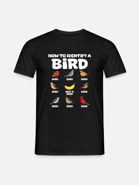 African Grey Parrot Gift - Men's T-Shirt - black