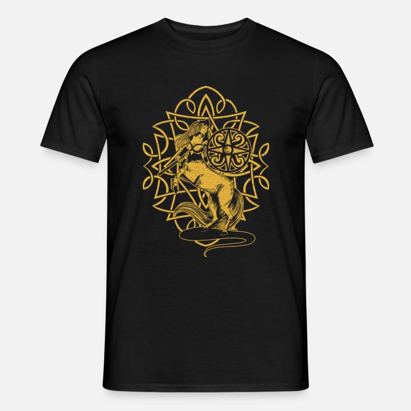 Phönix Zentaur Geschenk - Männer T-Shirt - Schwarz