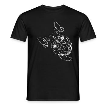 Cadeau de chien Kelpie - T-shirt homme - noir - Devant - AI Model Male 178 light (178cm)
