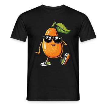 Papaya - Männer T-Shirt - Schwarz - Vorne - AI Model Male 178 light (178cm)