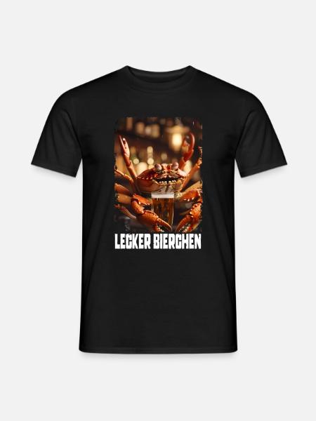 Yummy Beer Crab - Men's T-Shirt - black
