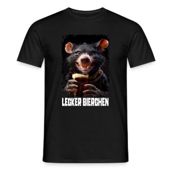 Delicious Beer Tasmanian Devil - Men's T-Shirt - black - Front - AI Model Male 178 light (178cm)