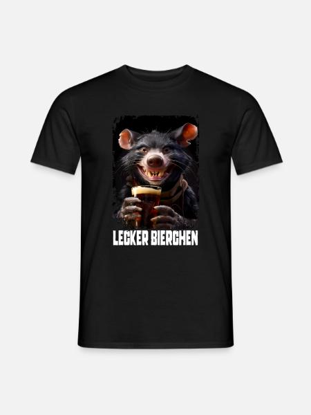 Delicious Beer Tasmanian Devil - Men's T-Shirt - black