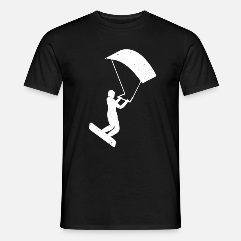 Kitesurfing - Männer T-Shirt - Schwarz