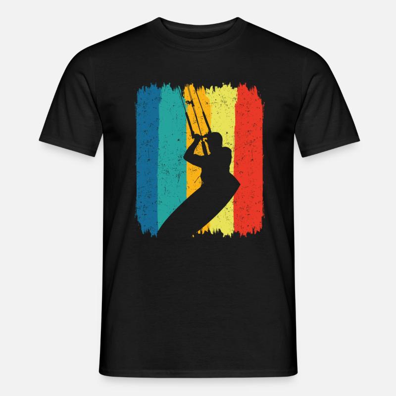 Kitesurfing - Männer T-Shirt - Schwarz
