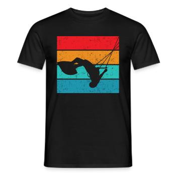Kitesurfing - Männer T-Shirt - Schwarz - Vorne - AI Model Male 178 light (178cm)