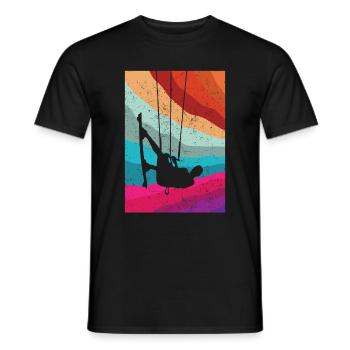 Kitesurfing - Männer T-Shirt - Schwarz - Vorne - AI Model Male 178 light (178cm)