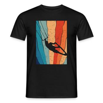 Kitesurfing - Männer T-Shirt - Schwarz - Vorne - AI Model Male 178 light (178cm)