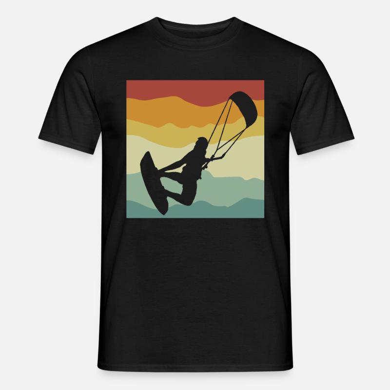 Kitesurfing - Männer T-Shirt - Schwarz