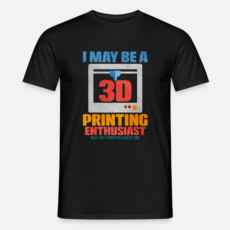 3d printing - Männer T-Shirt - Schwarz