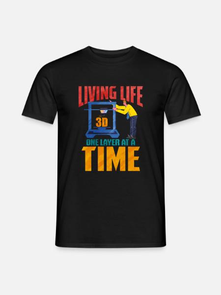 3D Printing - Men's T-Shirt - black