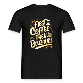 Bouzouki Instrument Gift - Men's T-Shirt - black - Front - AI Model Male 178 light (178cm)