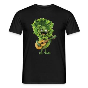 Salade Guitare - T-shirt homme - noir - Devant - AI Model Male 178 light (178cm)