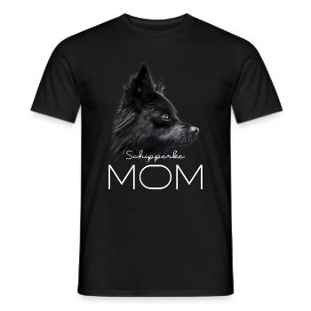 Schipperke Mama - Männer T-Shirt - Schwarz - Vorne - AI Model Male 178 light (178cm)