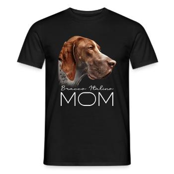 Bracco Italiano Mama - Men's T-Shirt - black - Front - AI Model Male 178 light (178cm)