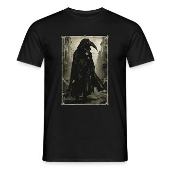 Tarot du Docteur de la Peste - T-shirt homme - noir - Devant - AI Model Male 178 light (178cm)