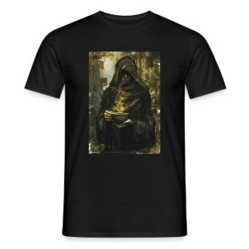 Le Tarot du Buveur de Café - T-shirt homme - noir - Devant - AI Model Male 178 light (178cm)