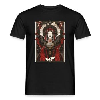 Le Tarot de l’Impératrice - T-shirt homme - noir - Devant - AI Model Male 178 light (178cm)