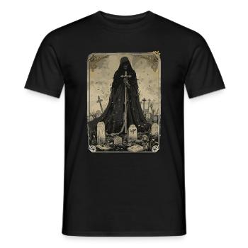 Le Tarot du Gardien de la Tombe - T-shirt homme - noir - Devant - AI Model Male 178 light (178cm)